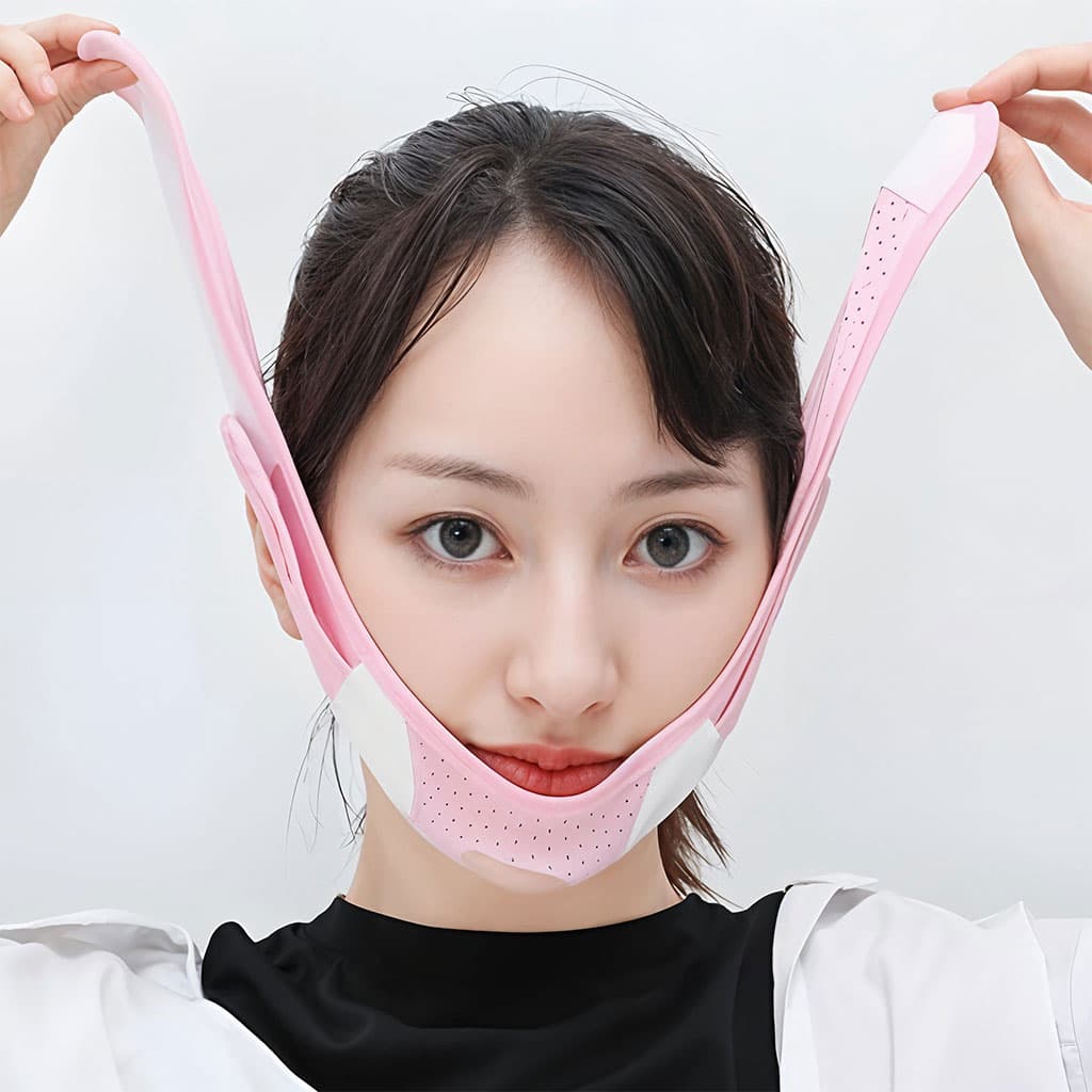 Masque facial en forme de V pour réduire le Double menton – قناع شد الوجه - Soins et Beauté - صورة 4