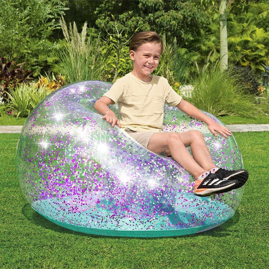 Fauteuil Gonflable Géant Glitter Dream114x112x66 cm Bestway 75115 – أريكة قابلة للنفخ - Vacance & Loisir - صورة 1