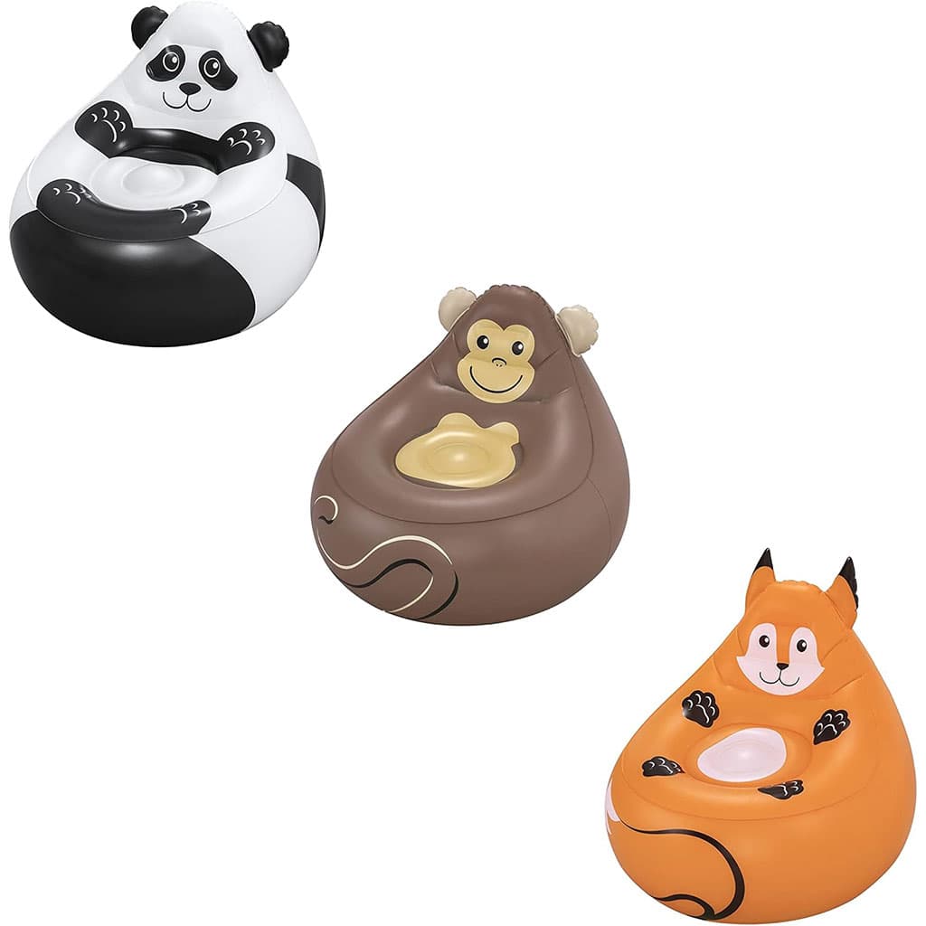 Fauteuil Gonflable Cozy Critters 72 x 72 x 64 cm Bestway 75116 – أريكة قابلة للنفخ - Vacance & Loisir - صورة 6
