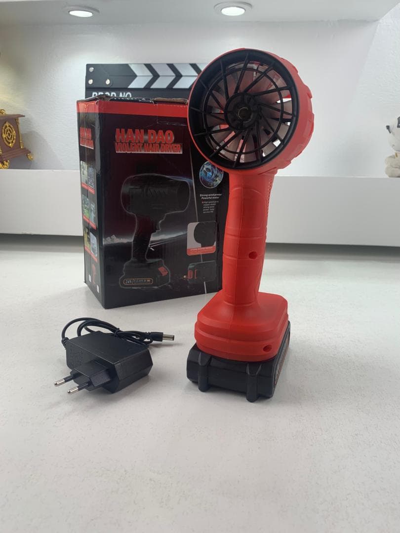 Souffleur à Jet Turbo Portable avec Batterie Lithium 24V- نافخ هواء جد قوي - Accessoires Auto/Moto - صورة حقيقية 8