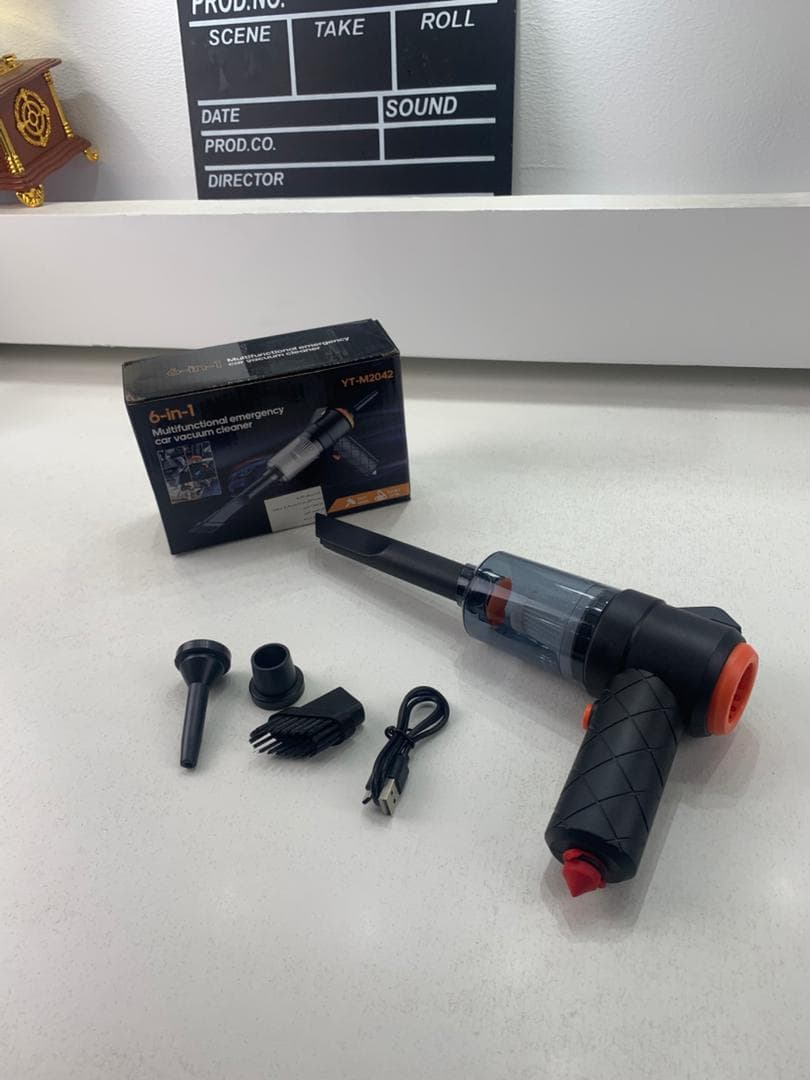 Aspirateur et souffleur 2en1 rechargeable par USB Compact et puissant – مكنسة كهربائية يدوية - Accessoires Auto/Moto - صورة حقيقية 8