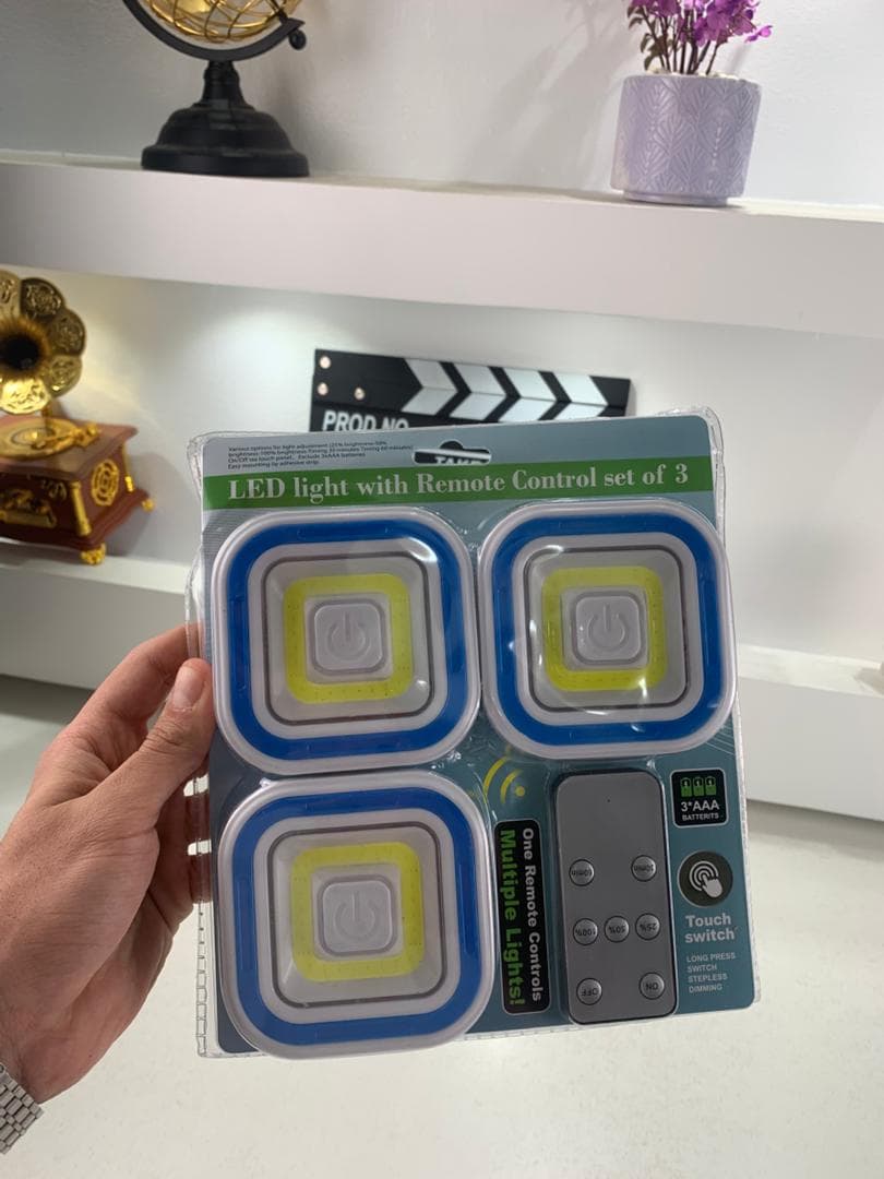 Pack 3 Spot LED intelligents avec télécommande ultra-lumineux – طقم مصابيح مع يد تحكم - Maison - صورة حقيقية 8