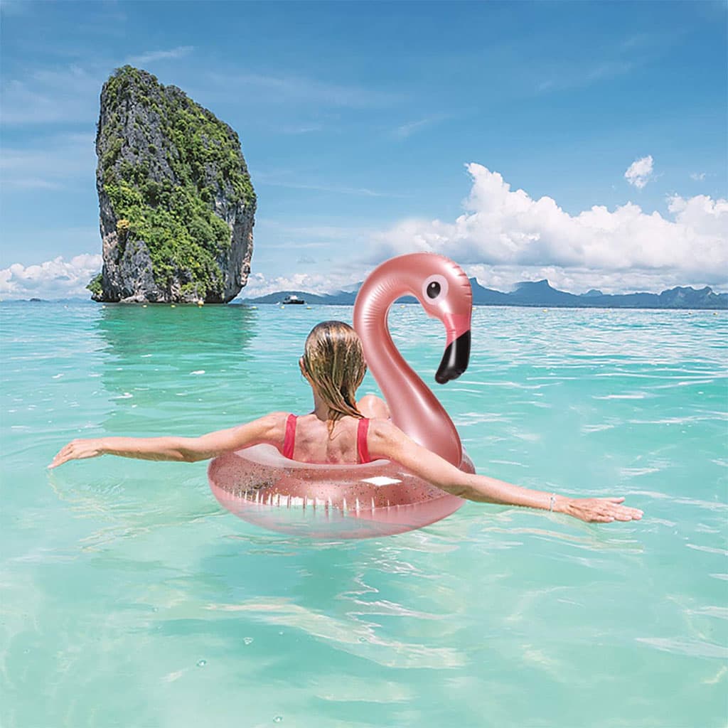 Bouée Gonflables en forme de Flamingo Rose -عوامة قابلة للنفخ فلامينجو - Vacance & Loisir - صورة 7