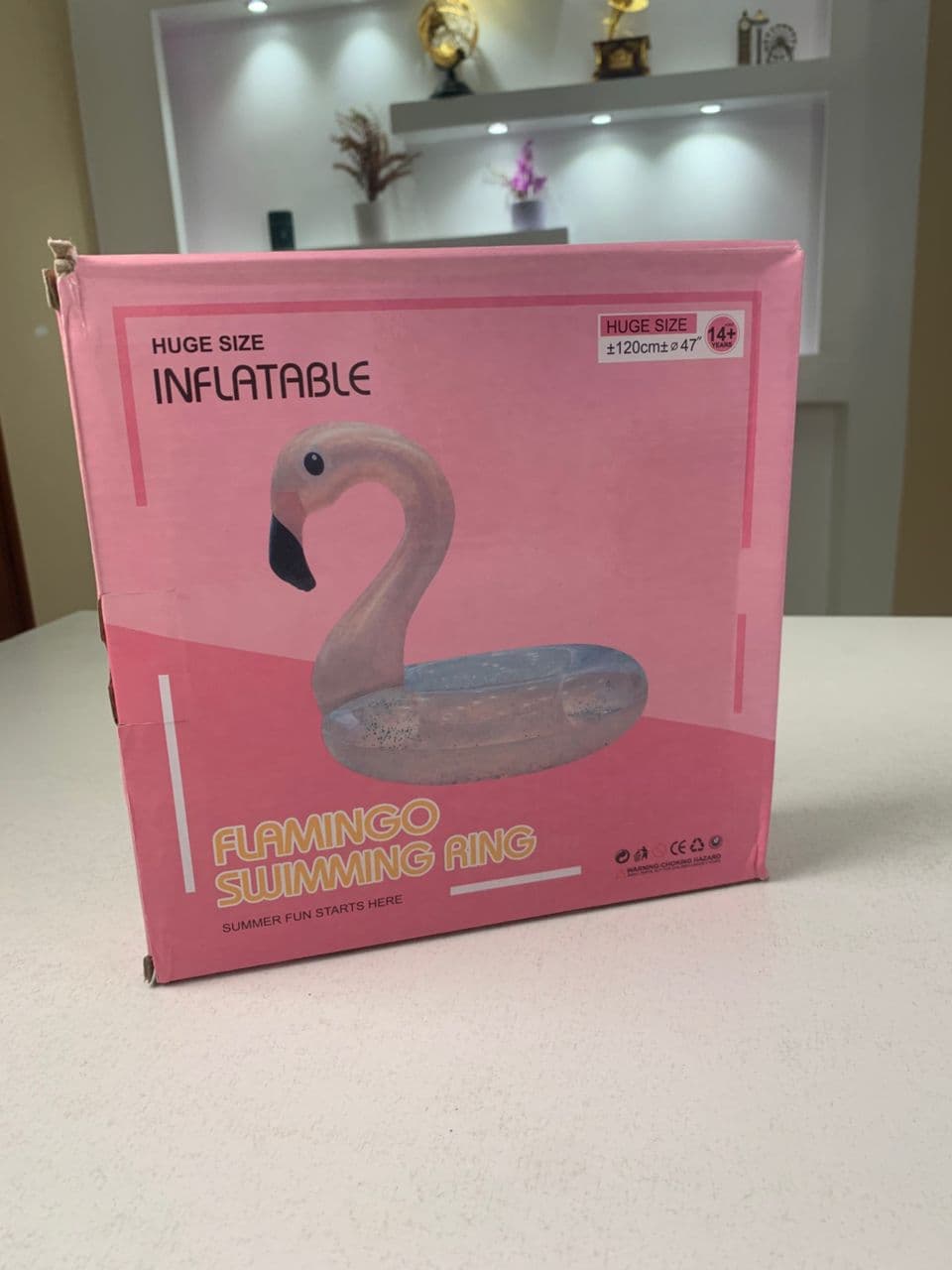 Bouée Gonflables en forme de Flamingo Rose -عوامة قابلة للنفخ فلامينجو - Vacance & Loisir - صورة حقيقية 8