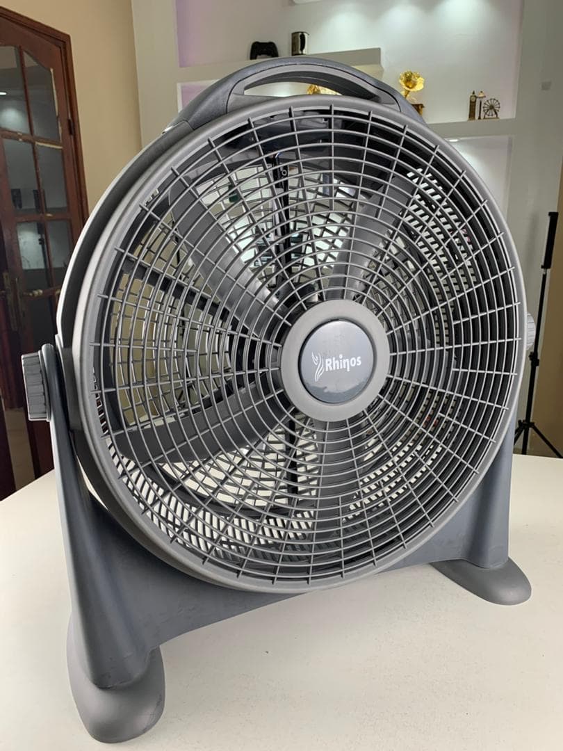 Ventilateur 3 Vitesses 20″ Rhinos Electronics 130W – مروحة حجم كبير - Electroménager - صورة حقيقية 4
