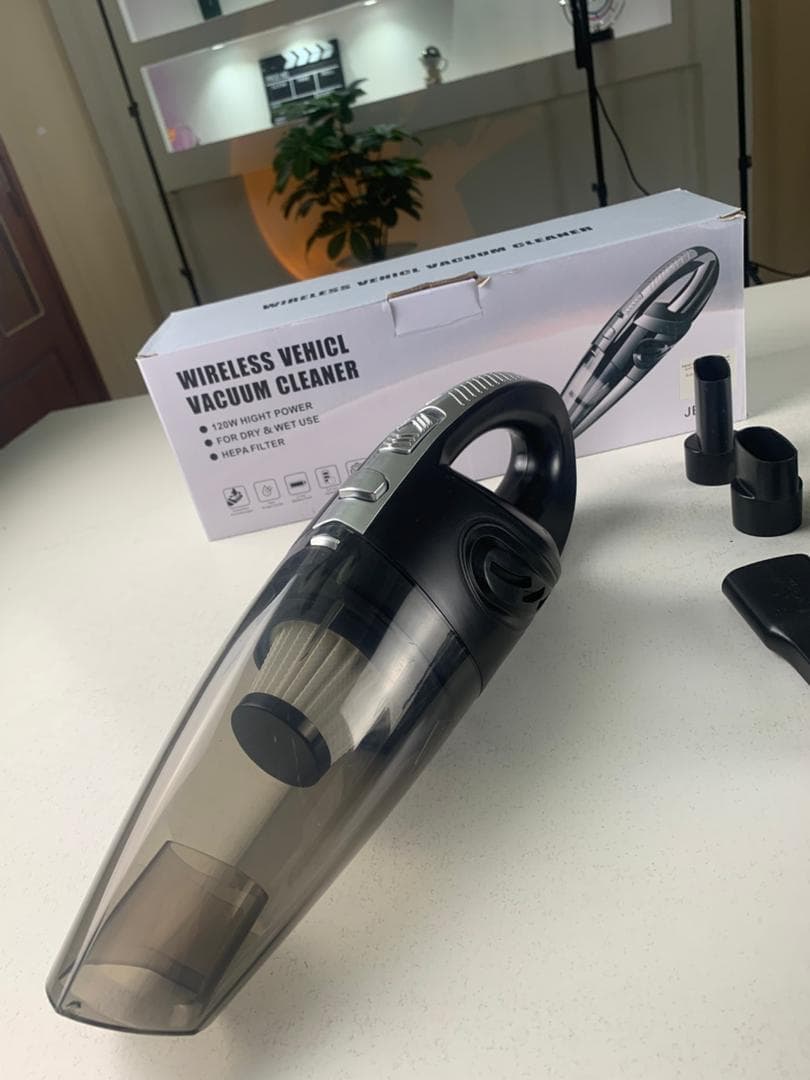 Aspirateur de voiture portable sans fil Puissance d’aspiration élevée 120W – مكنسة كهربائية لاسلكية - Accessoires Auto/Moto - صورة حقيقية 7
