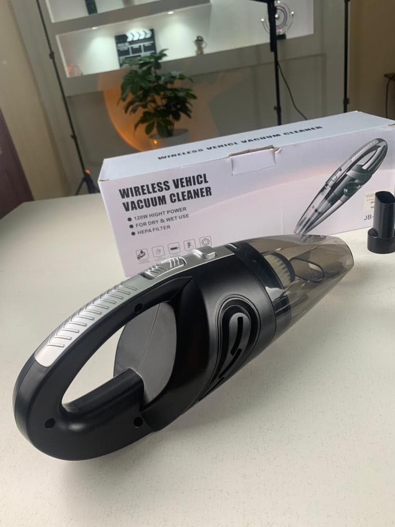Aspirateur de voiture portable sans fil Puissance d’aspiration élevée 120W – مكنسة كهربائية لاسلكية - Accessoires Auto/Moto - صورة حقيقية 8
