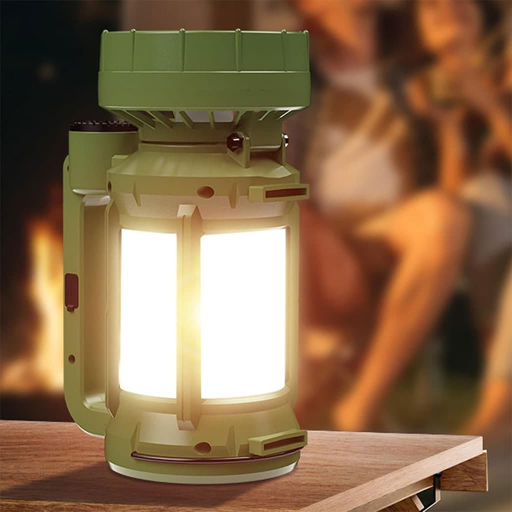 Lanterne de camping LED Rechargeable avec Ventilateur et 4 modes d’éclairage – مصباح ومروحة محمولة - Camping et Randonnée - صورة 3