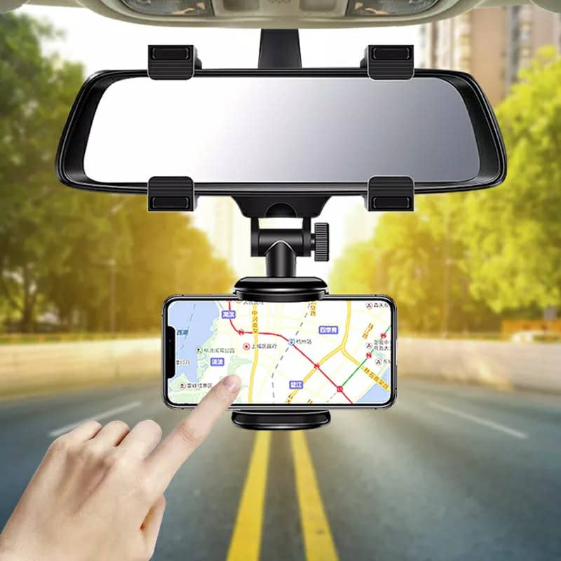 Support smartphone réglable pour rétroviseur de voiture 360 degrés - Accessoires Auto/Moto - صورة 2