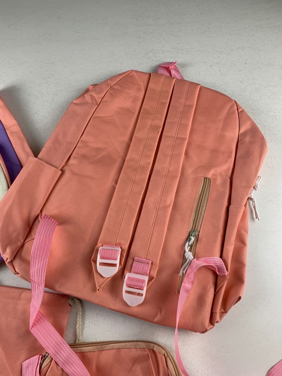 Ensemble de sacs d’école Kawai pour adolescents 5Pcs Guiyu V2 Rose – محفظة 5 قطع كاواي وردي - Sac à dos et Mode - صورة حقيقية 6