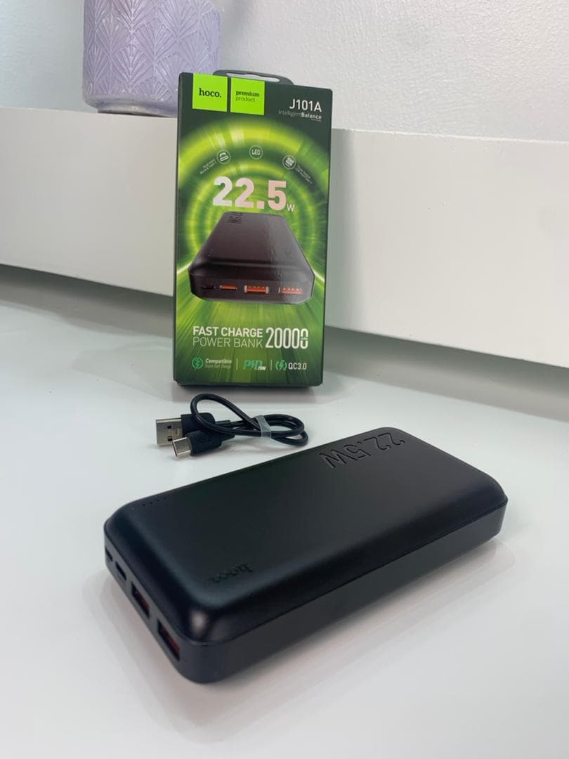 Hoco Power Bank Fast Charge Qc 3.0 20000mAh – J101A - Électronique - صورة حقيقية 5