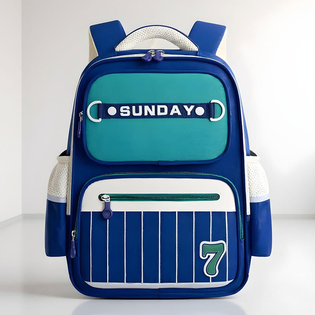 Sac à Dos Scolaire pour Enfants SUNDAY Bleu – حقيبة ظهر مدرسية للأطفال أزرق - Sac à dos et Mode - صورة 2