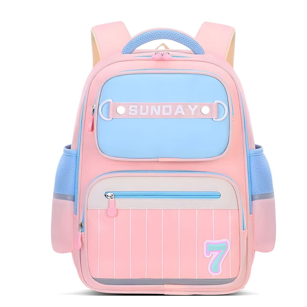 Sac à Dos Scolaire pour Enfants SUNDAY Rose – حقيبة ظهر مدرسية للأطفال وردي - Sac à dos et Mode - صورة 1