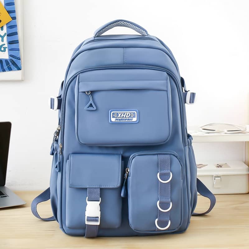 Sacs à dos d’école Style Décontracté XHD Bleu – حقيبة ظهر مدرسية أزرق