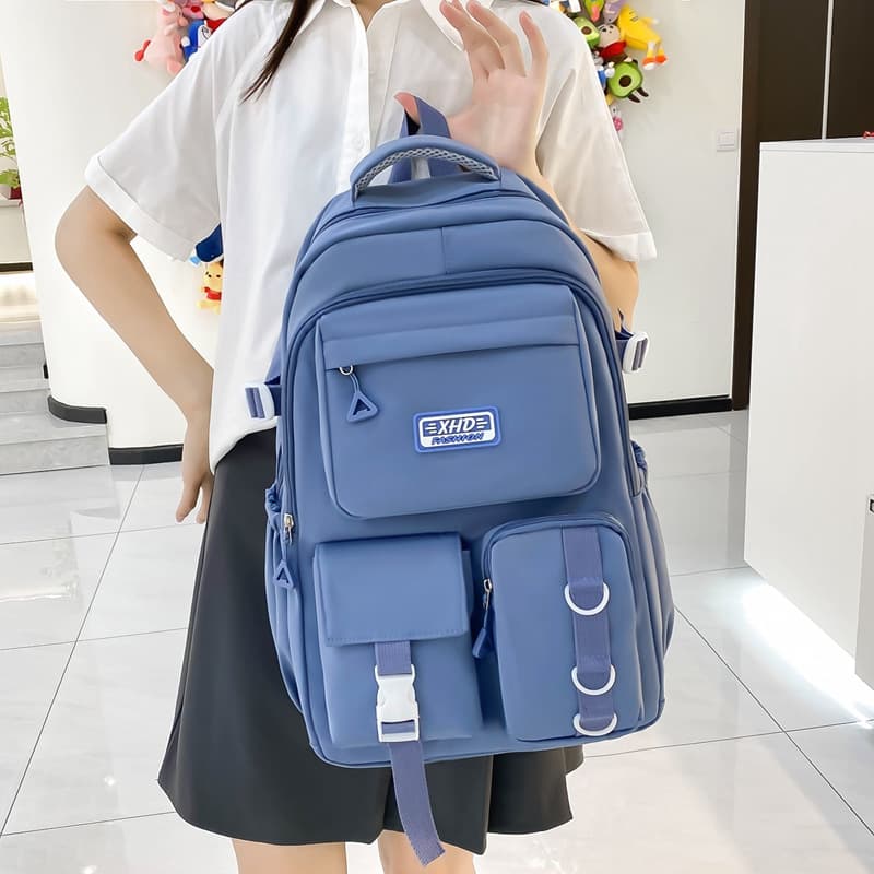 Sacs à dos d’école Style Décontracté XHD Bleu – حقيبة ظهر مدرسية أزرق - Sac à dos et Mode - صورة 2