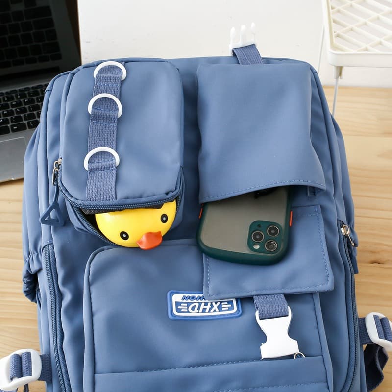 Sacs à dos d’école Style Décontracté XHD Bleu – حقيبة ظهر مدرسية أزرق - Sac à dos et Mode - صورة 3
