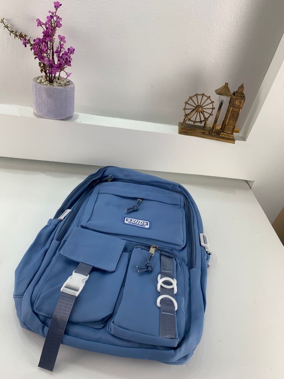Sacs à dos d’école Style Décontracté XHD Bleu – حقيبة ظهر مدرسية أزرق - Sac à dos et Mode - صورة حقيقية 4