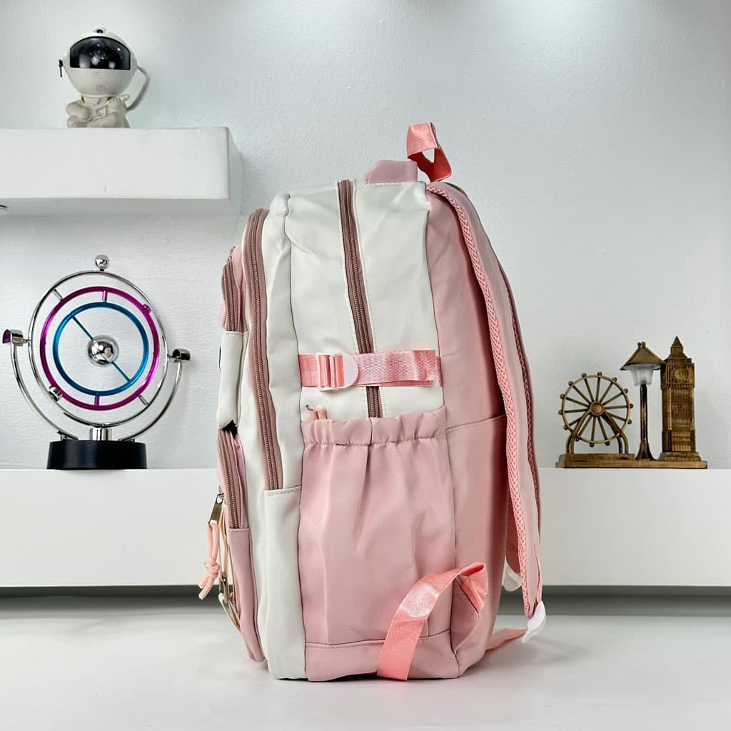 Sacs à dos d’école Style Décontracté Milkshake Rose – حقيبة ظهر مدرسية وردي - Sac à dos et Mode - صورة حقيقية 6