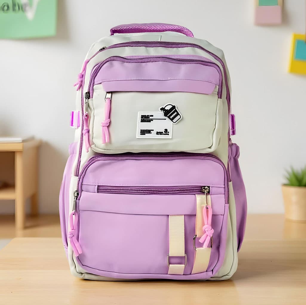 Sacs à dos d’école Style Décontracté Milkshake Mauve – حقيبة ظهر مدرسية بنفسجي - Sac à dos et Mode - صورة 1