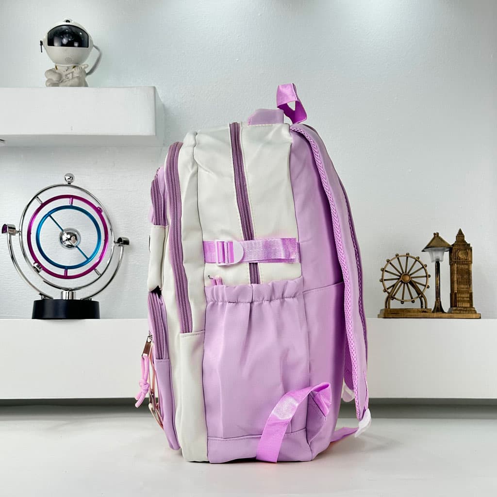 Sacs à dos d’école Style Décontracté Milkshake Mauve – حقيبة ظهر مدرسية بنفسجي - Sac à dos et Mode - صورة حقيقية 6