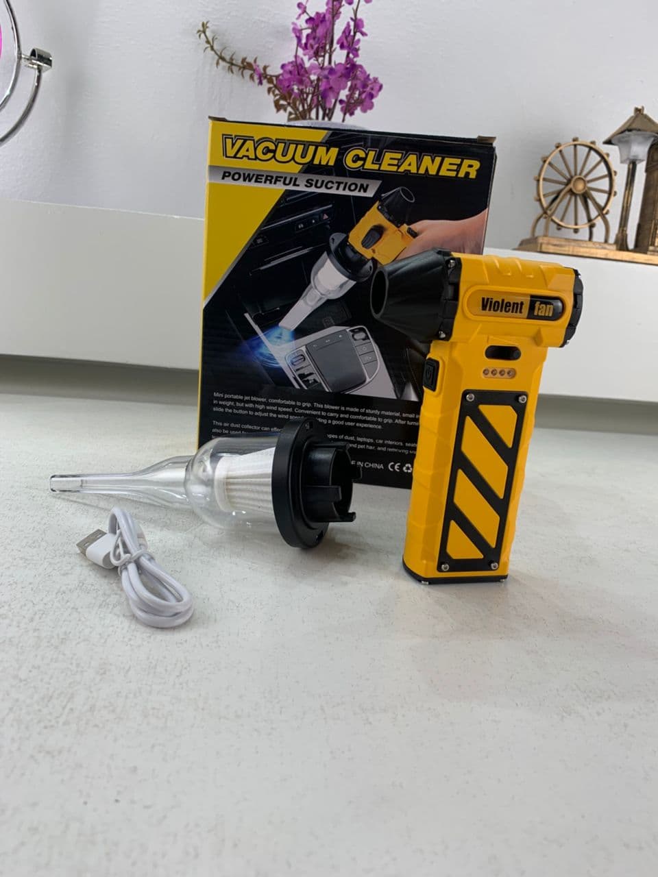 Mini Souffleur et Aspirateur Électrique Multifonctions Ultra Puissant F015 – جهاز شفط ونسف الهواء بقوة ضغط عالية - Outillage et Bricolage - صورة حقيقية 8