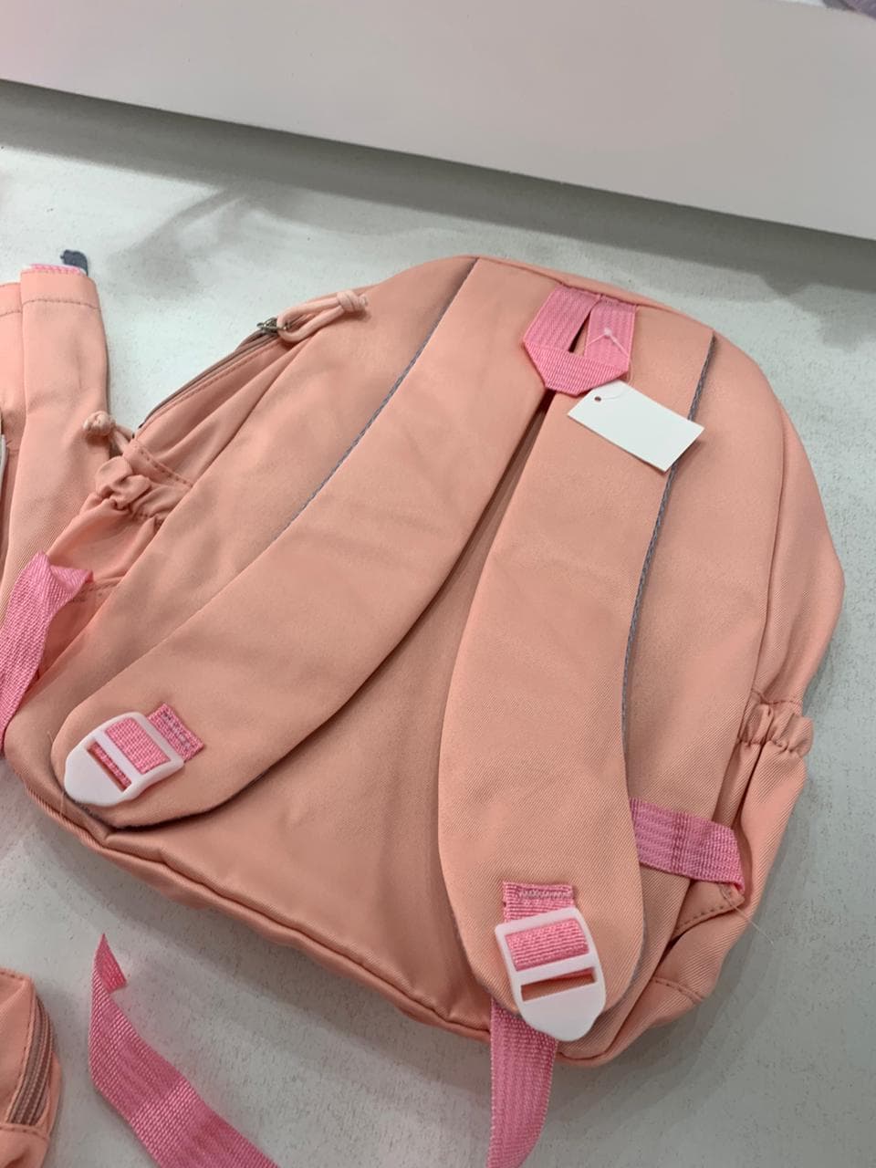 Ensemble de sacs d’école Kawai pour adolescents 3Pcs Ours Rose – محفظة 3 قطع كاواي وردي - Sac à dos et Mode - صورة حقيقية 7