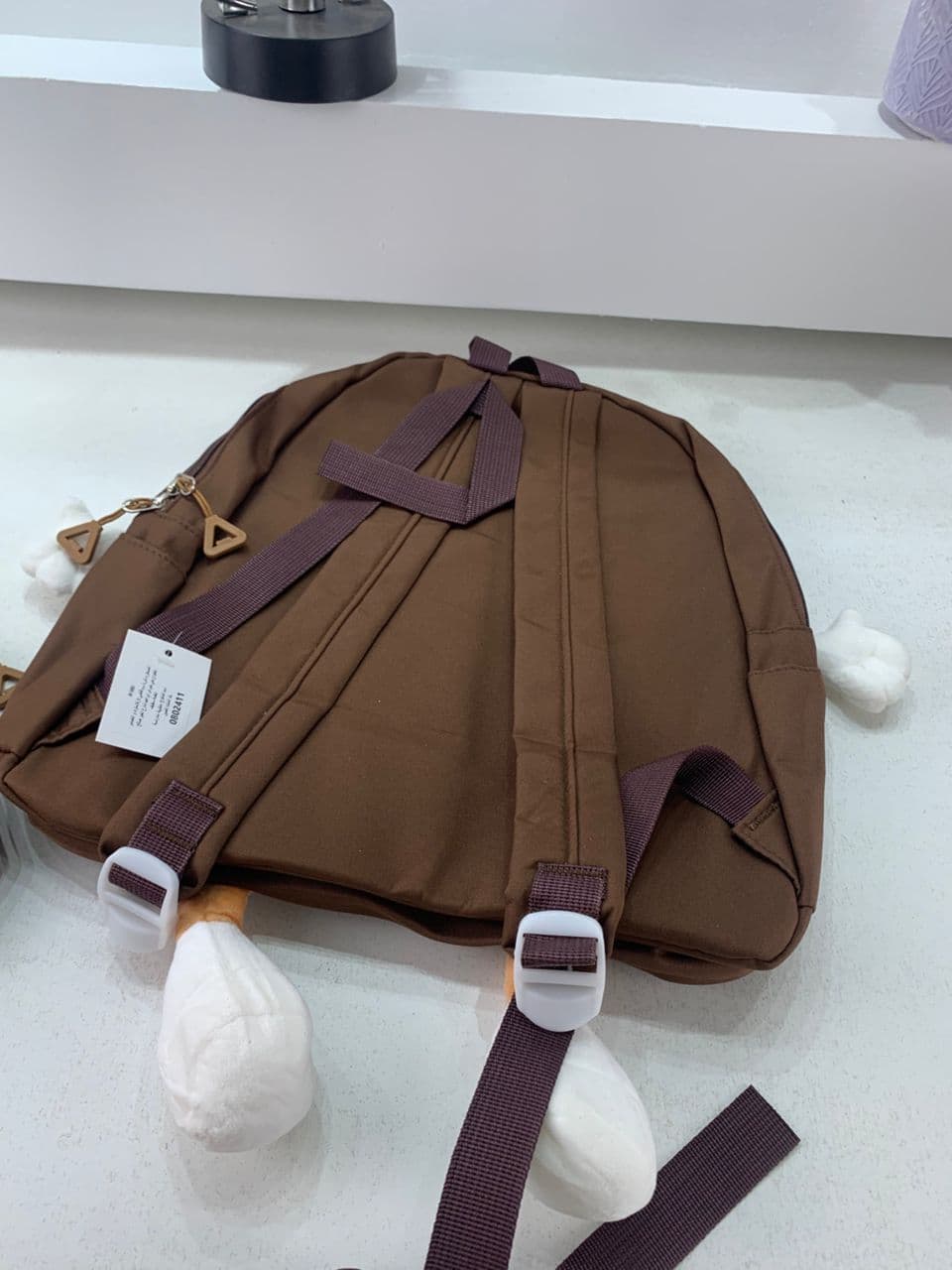 Ensemble de sacs d’école Kawai pour adolescents 3Pcs Language Marron – محفظة 3 قطع كاواي بني - Sac à dos et Mode - صورة حقيقية 8