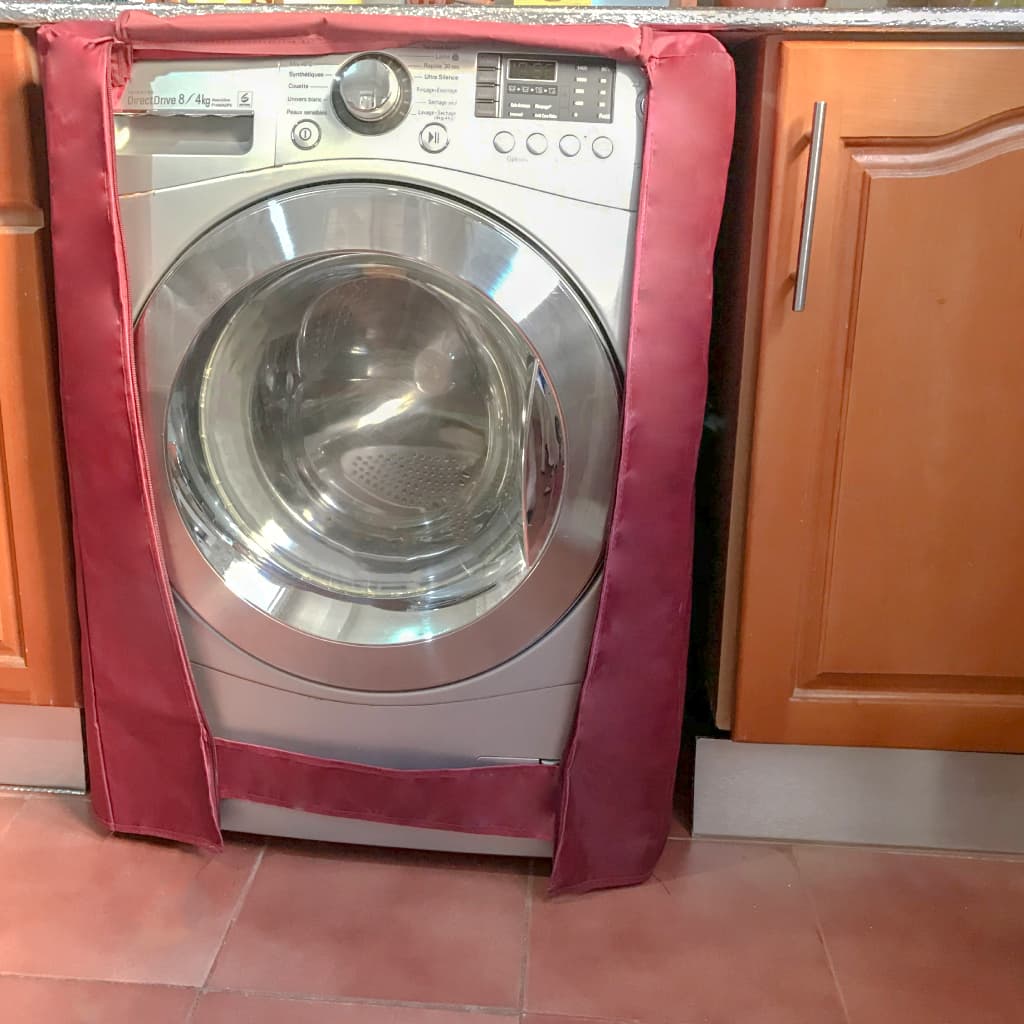 Housse Machine à Laver avec Fermeture Eclair 84×60×60cm - Maison - صورة 2