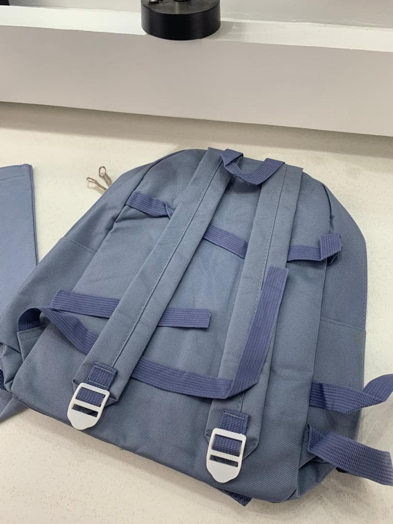 Ensemble de sacs d’école Kawai pour adolescents 4Pcs CLBD V3 Bleu – محفظة 4 قطع كاواي أزرق - Sac à dos et Mode - صورة حقيقية 8