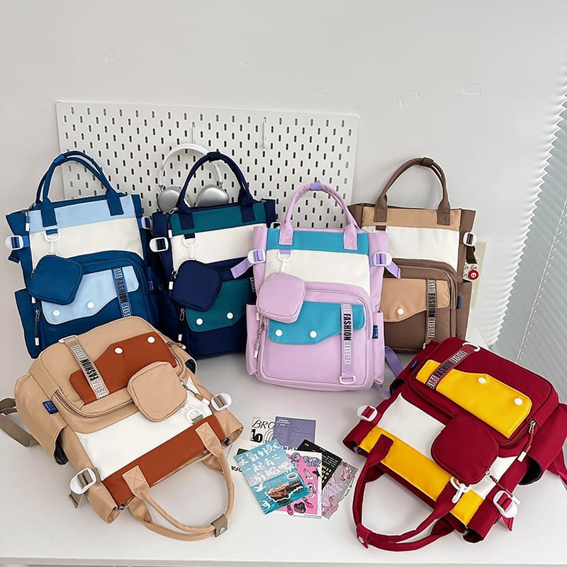 Ensemble de sacs d’école Kawai pour Enfants 2Pcs Avec Pochette Rose – محفظة 2 قطع كاواي مع محفظة صغيرة وردي - Sac à dos et Mode - صورة 3