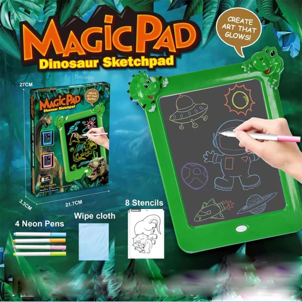 Magic Pad Tablette Graphique Lumineuse pour Enfants – لوحة رسم للأطفال - Jouet & Gaming - صورة 6