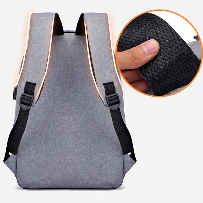 Sac à dos Bicolore Style Coréen Unisexe 127772-2 Bleu – محفظة ظهر للكبار أزرق - Sac à dos et Mode - صورة 3