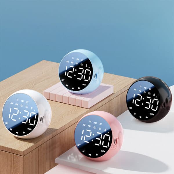 Haut Parleur Bluetooth et Réveil de bureau à LED numérique – مكبر صوت ومنبه إلكتروني - Électronique - صورة 5