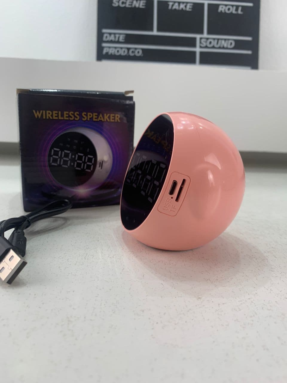 Haut Parleur Bluetooth et Réveil de bureau à LED numérique – مكبر صوت ومنبه إلكتروني - Électronique - صورة حقيقية 8