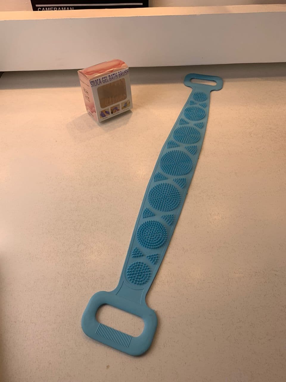 Brosse de Bain en Silicone pour Nettoyer le Corps – فرشاة الإستحمام من السيليكون - Maison - صورة حقيقية 8