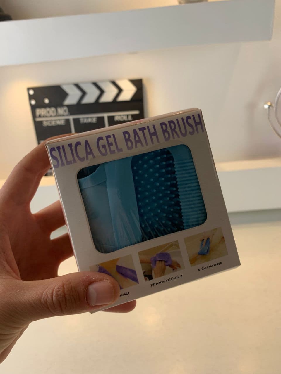 Brosse de Bain en Silicone pour Nettoyer le Corps – فرشاة الإستحمام من السيليكون - Maison - صورة حقيقية 9