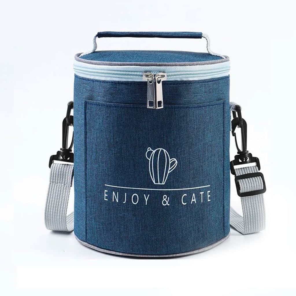 Sac à déjeuner isotherme portable avec bandoulière – حقيبة حفظ الطعام حافظة للحرارة - Maison - صورة 2