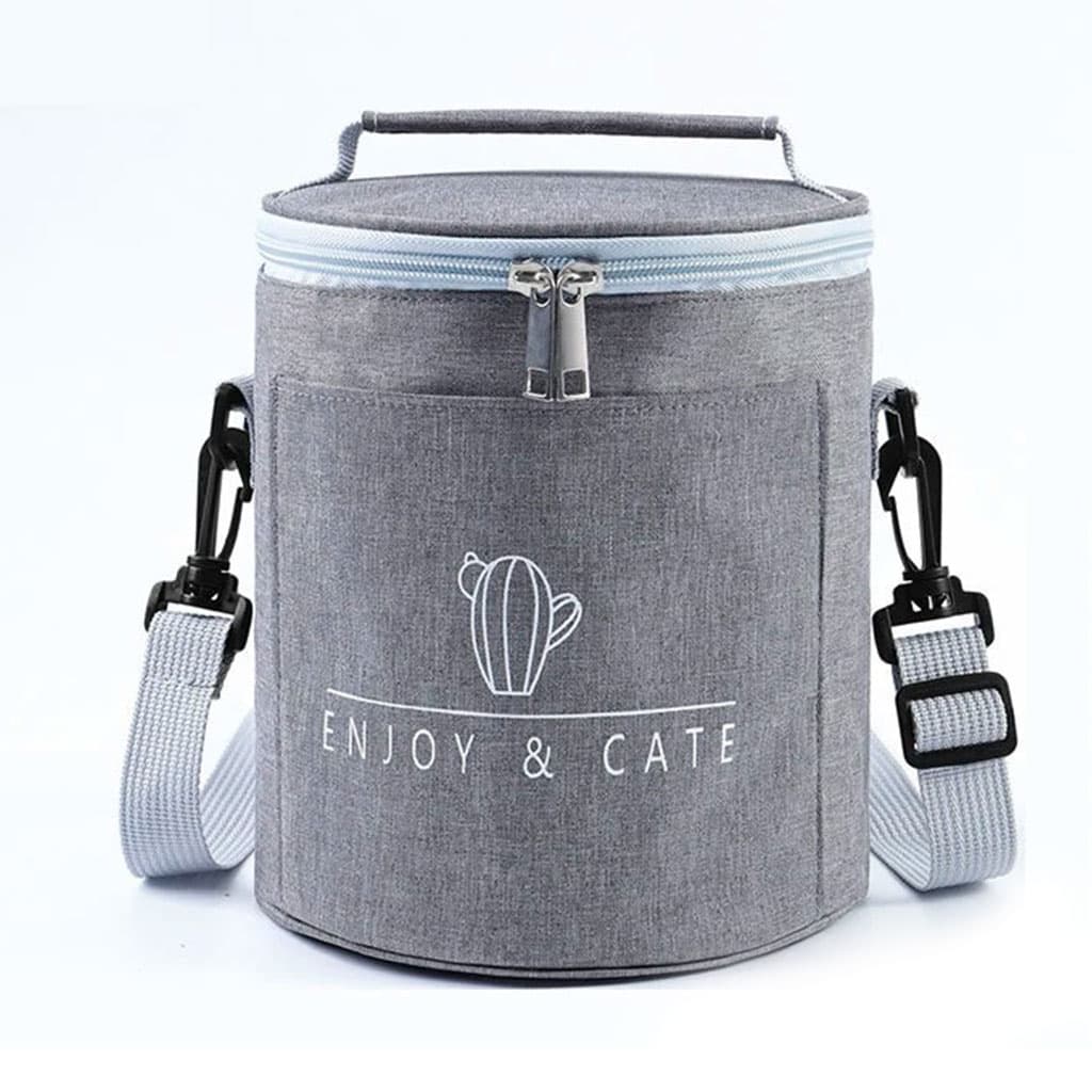 Sac à déjeuner isotherme portable avec bandoulière – حقيبة حفظ الطعام حافظة للحرارة - Maison - صورة 5