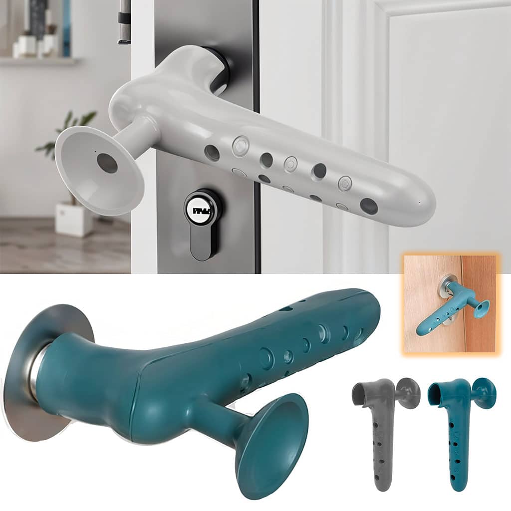 Poignée de porte en silicone avec ventouse pour absorber le choc 1Pcs – مقبض من سيليكون لحماية الحائط