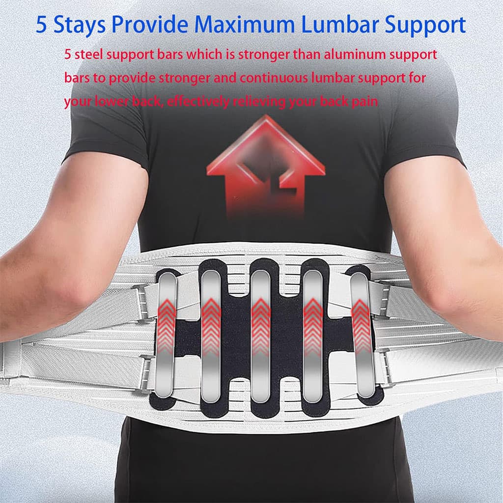 Sibote Ceinture de Soutien Lombaire Réglable ST-7335 – حزام شد الظهر - Sport - صورة 4