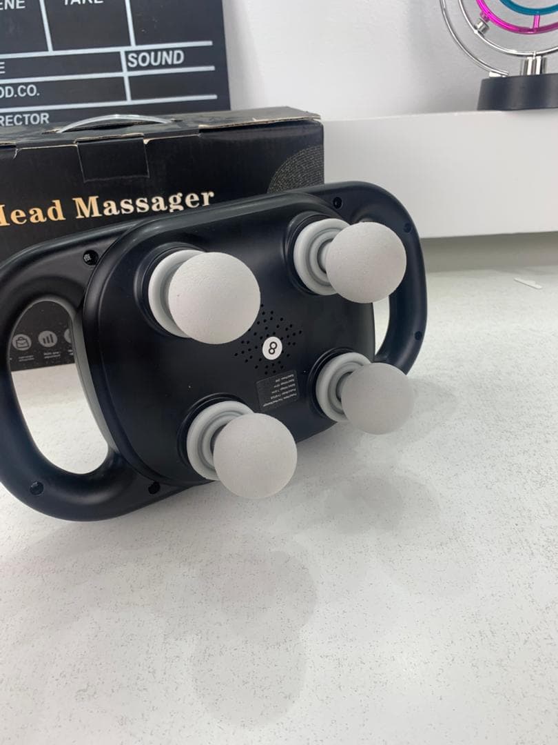 Pistolet de massage à percussion 4 têtes avec avec 9 vitesses et modes – جهاز تدليك العظلات - Sport - صورة حقيقية 9