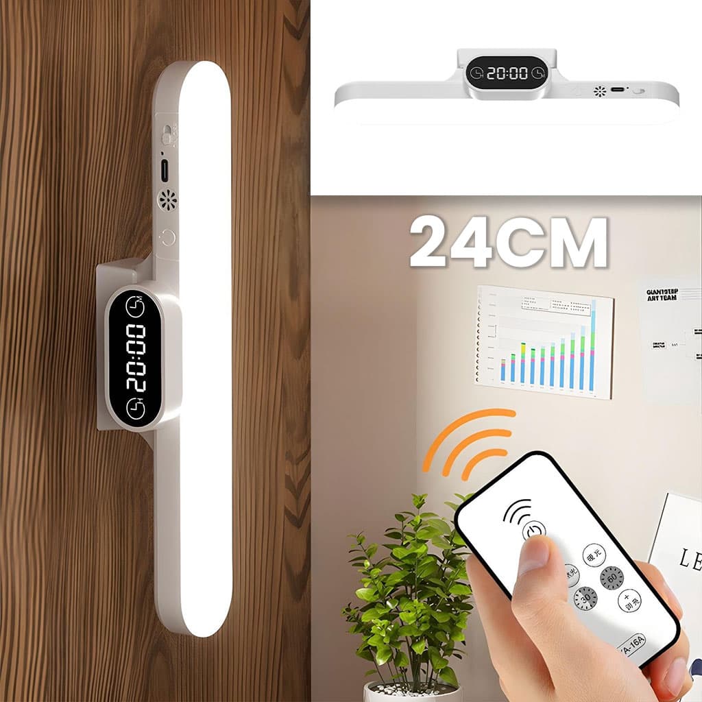 Barre lumineuse LED rechargeable tactile avec 3 modes de couleurs et minuterie PM – مصباح مغناطيسي قابل للتثبيت في عدة أماكن - Maison - صورة 1