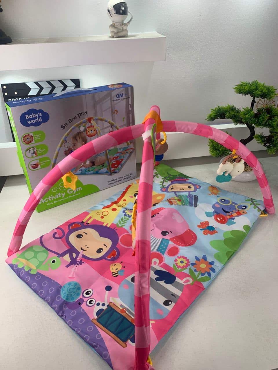 Tapis D’Eveil Animaux pour Bébé avec Miroir – بساط الألعاب لرضيع - Maternité - صورة حقيقية 5