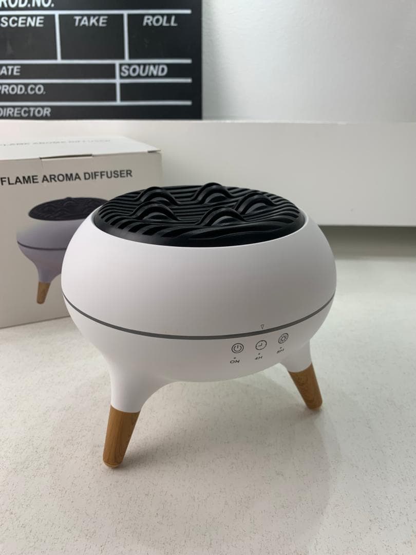 Diffuseur d’huiles essentielles ultrasonique 350 ml avec télécommande et lumières – جهاز تعطير الجو - Électronique - صورة حقيقية 9