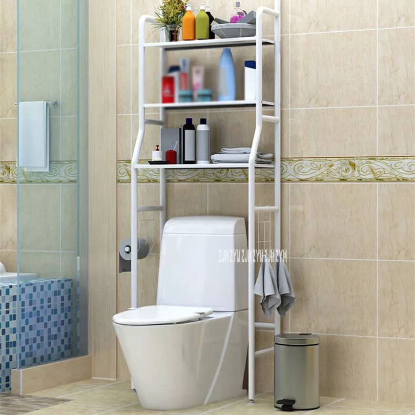 support de rangement en acier inoxydable pour salle de bain WC - Maison - صورة 2