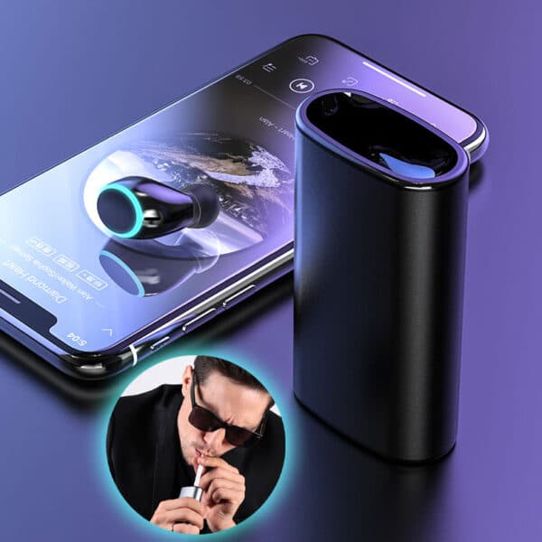 Écouteurs Sans Fil VALDUS A13 TWS 3EN1 avec Boîtier de Charge 1000mAh et Allume Ci-gare Intégré- سماعة لاسلكية وباور بانك مع مشعل - Électronique - صورة 1