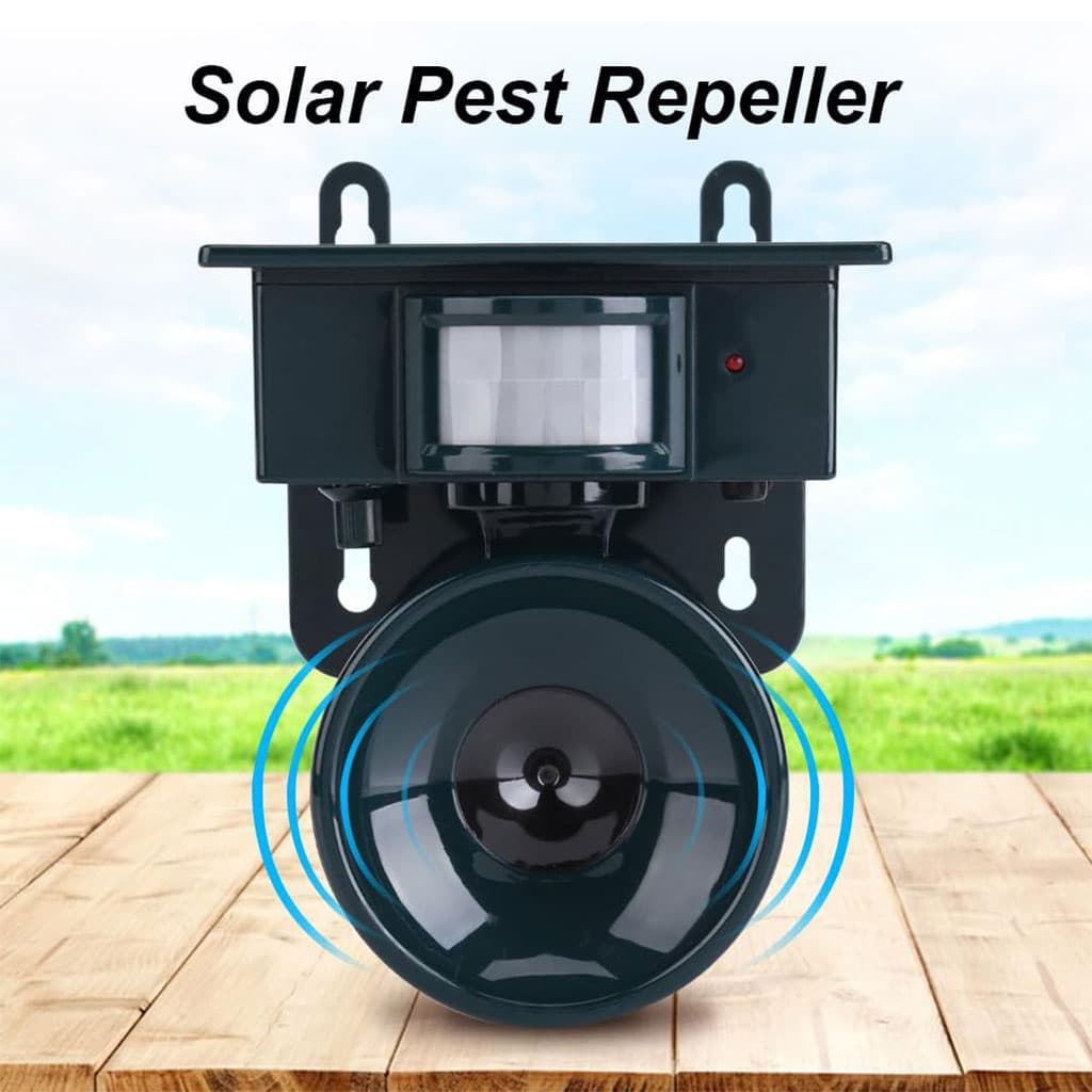 Répulsif solaire sonique pour animaux et oiseaux avec détecteur de mouvement – جهاز طارد للحيونات والطيور - Outillage et Bricolage - صورة 4