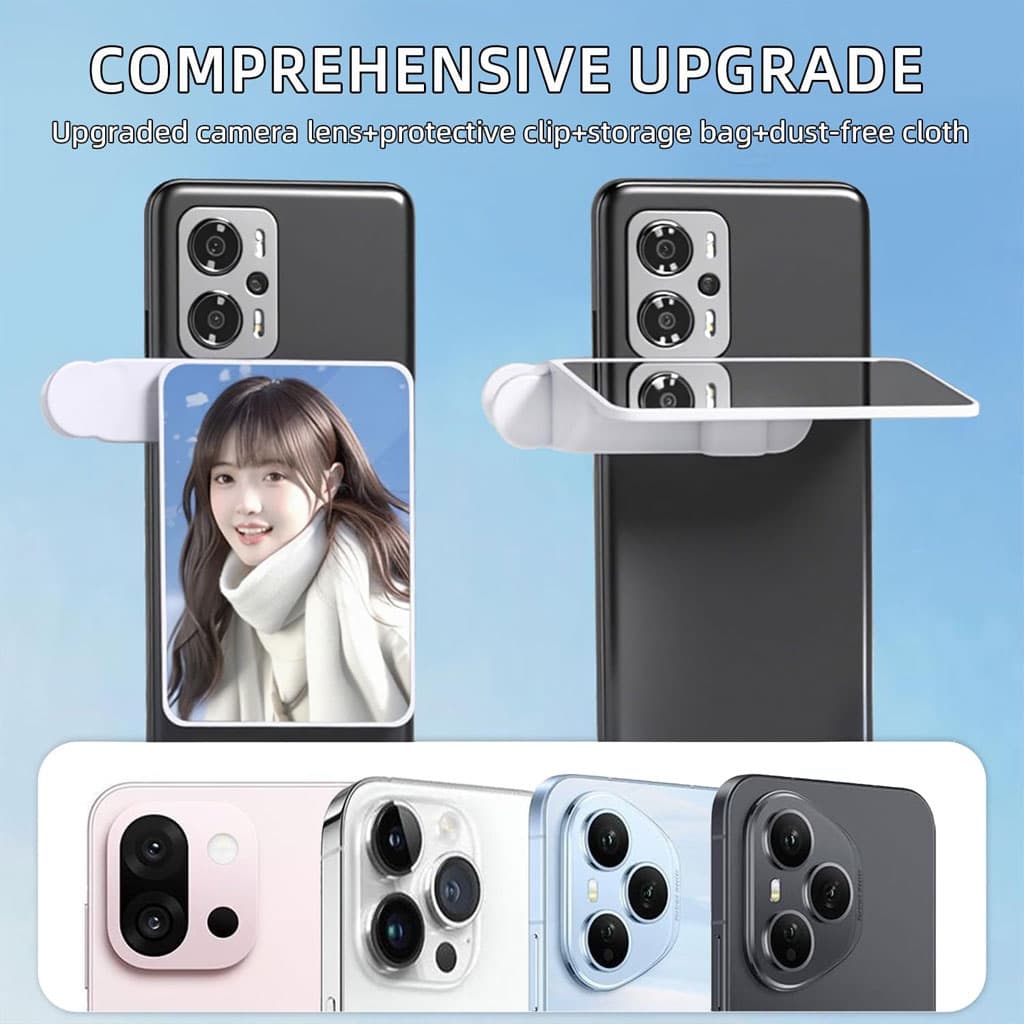 Miroir de Réflexion pour Caméra Arrière compatible avec tout les smartphones – مرآة تصوير عاكسة - Accessoires - صورة 2