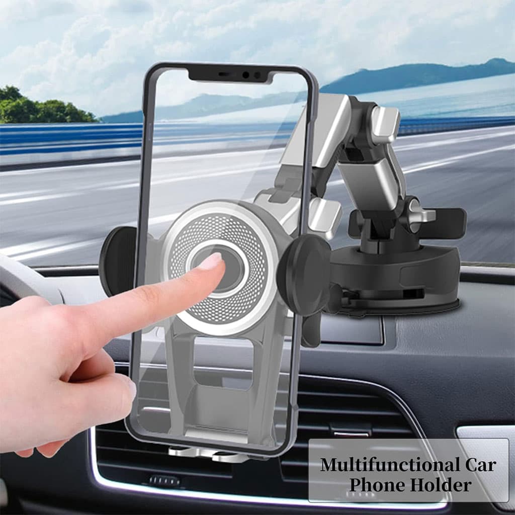 Support Téléphone Voiture 360° Ventouse & Bras Réglable – حامل هاتف في السيارة - Accessoires Auto/Moto - صورة 7
