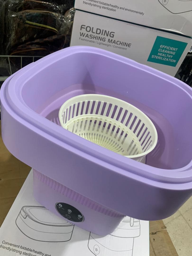 Mini Machine à Laver Pliable et Portable 3 Modes avec Fonction Déshydratation – غسالة ملابس محمولة - Maison - صورة حقيقية 13